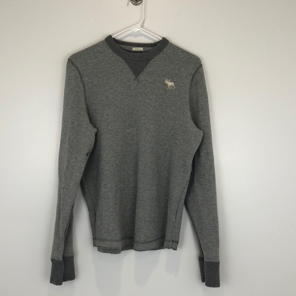 Abercrombie & fitch boys XL muscles waffle grey